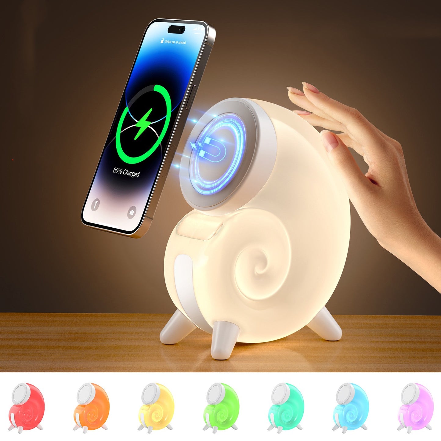 Conch Small Night Lamp Wireless Charger