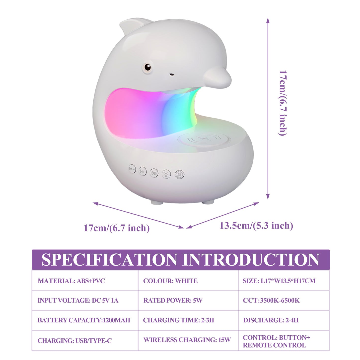 Mobiltelefon trådlös laddning liten nattlampa sovrum sängbord