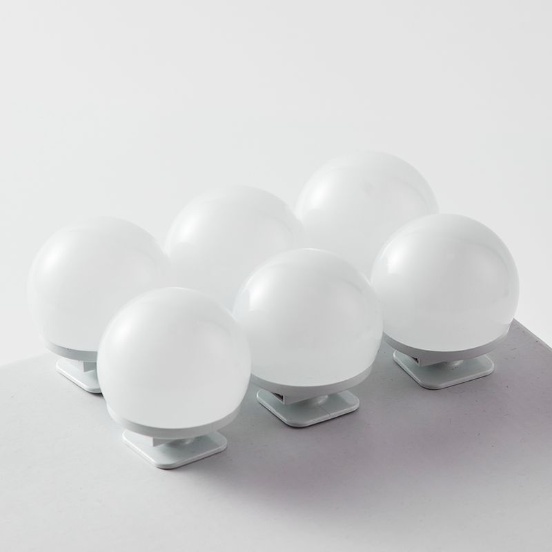 LED smink spegel lamp lampa USB Hollywood Makeup ljus tre-tona ljus spegel ljusrum och sovrum dekoration fyll ljusa