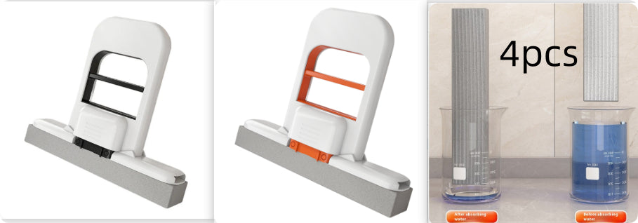 Handhållen mini hopfällbar skrivbordsmopp liten bomullsmopp svamp rengöringsverktyg för badrum kök skrivbord glas vardagsrum bil