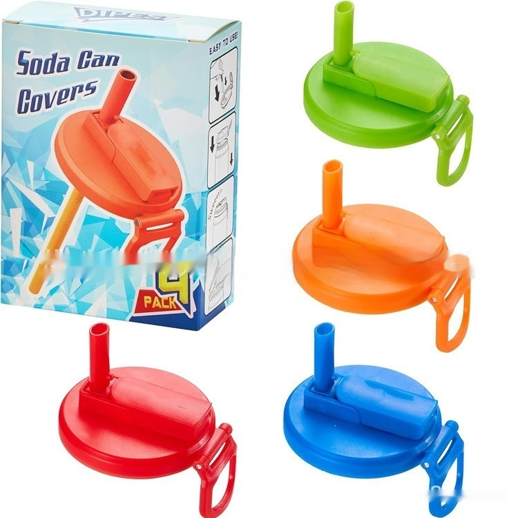 Läskburklock sugrör läskburklock colaburkar kopplock återanvändbar burkpropp för läsk öl drycker juice cola dryck lock passar standard colaburk