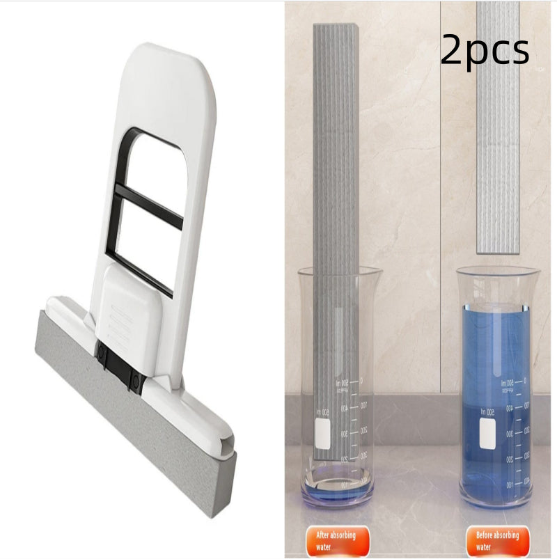 Handhållen mini hopfällbar skrivbordsmopp liten bomullsmopp svamp rengöringsverktyg för badrum kök skrivbord glas vardagsrum bil