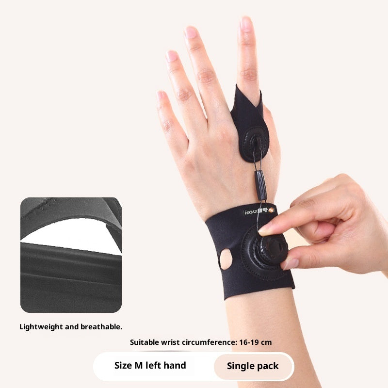 Roterande avtryckarfingerkorrigerare för tumsenskida, fixator