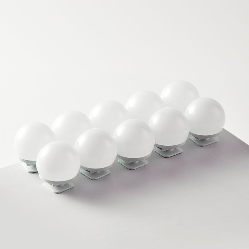 LED smink spegel lamp lampa USB Hollywood Makeup ljus tre-tona ljus spegel ljusrum och sovrum dekoration fyll ljusa