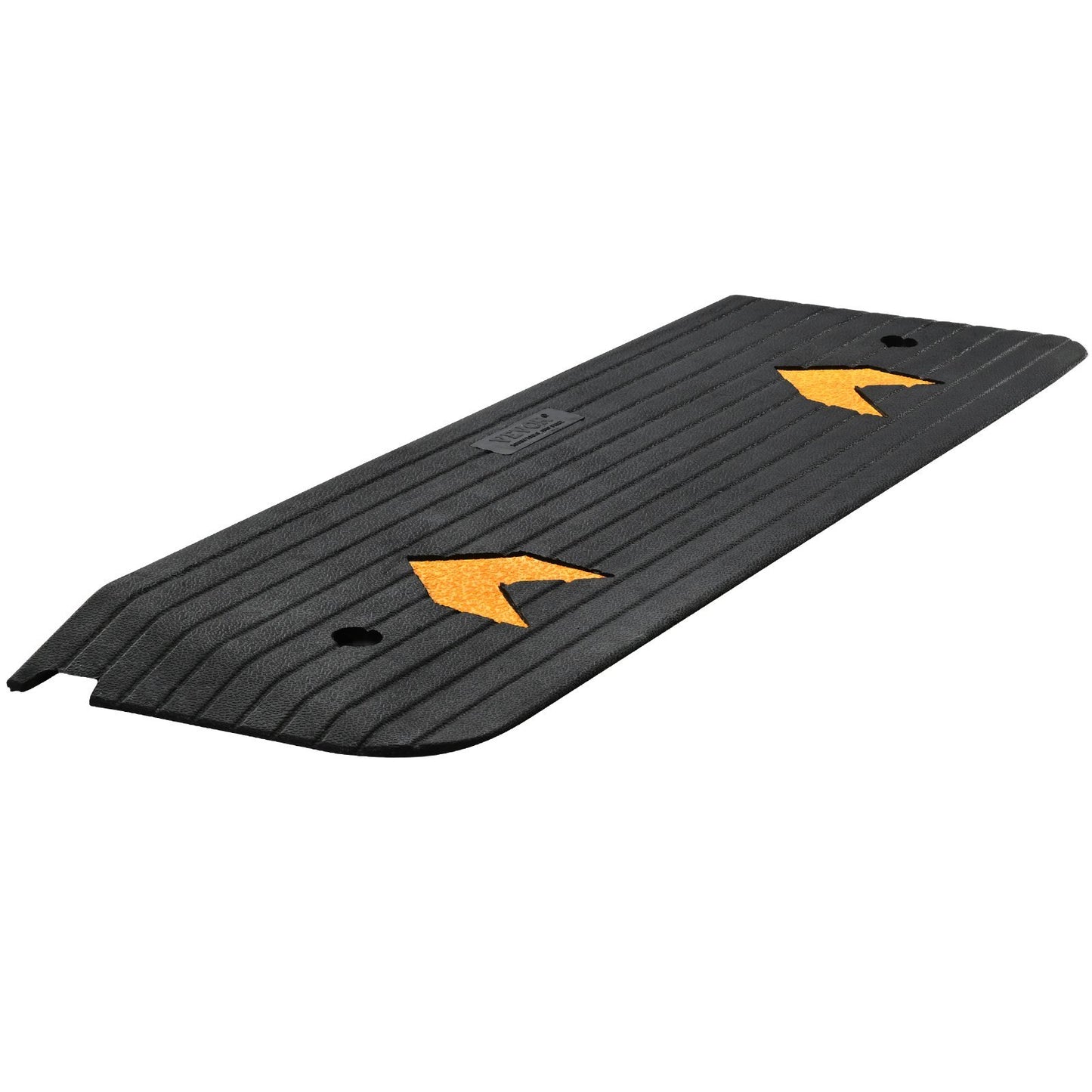 VEVOR Upgraded Rubber Threshold Ramp, Rise Wheelchair Ramp Doorway, Natural Curb Ramp Rated 33069 Lbs Load Capacity, Non-Slip Textured Surface Rubber Curb Ramp For Wheelchair And Scooter